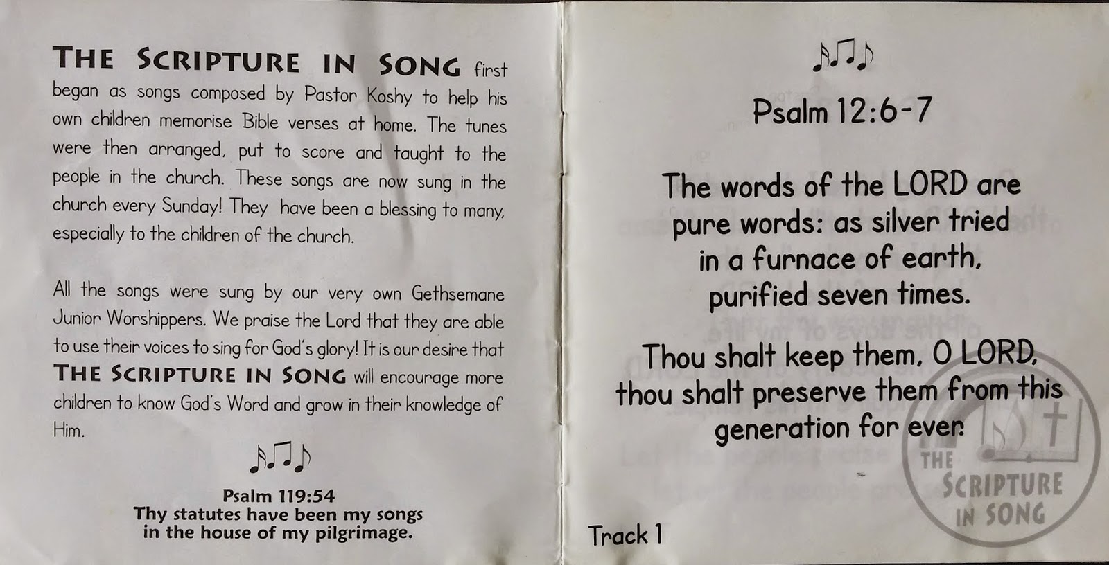 good bible verses for songs