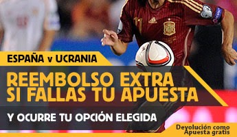 betfair reembolso 25 euros Euro 2016 España vs Ucrania 27 marzo betfair reembolso 25 euros Euro 2016 España vs Ucrania 27 marzo