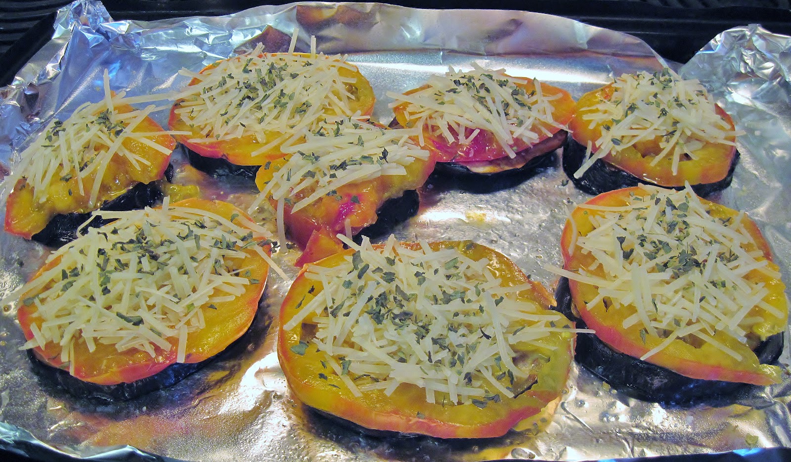 Carolina Sauce Company GrilledEggplant & Tomato Stacks