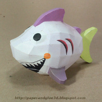 Paper toy de tiburón