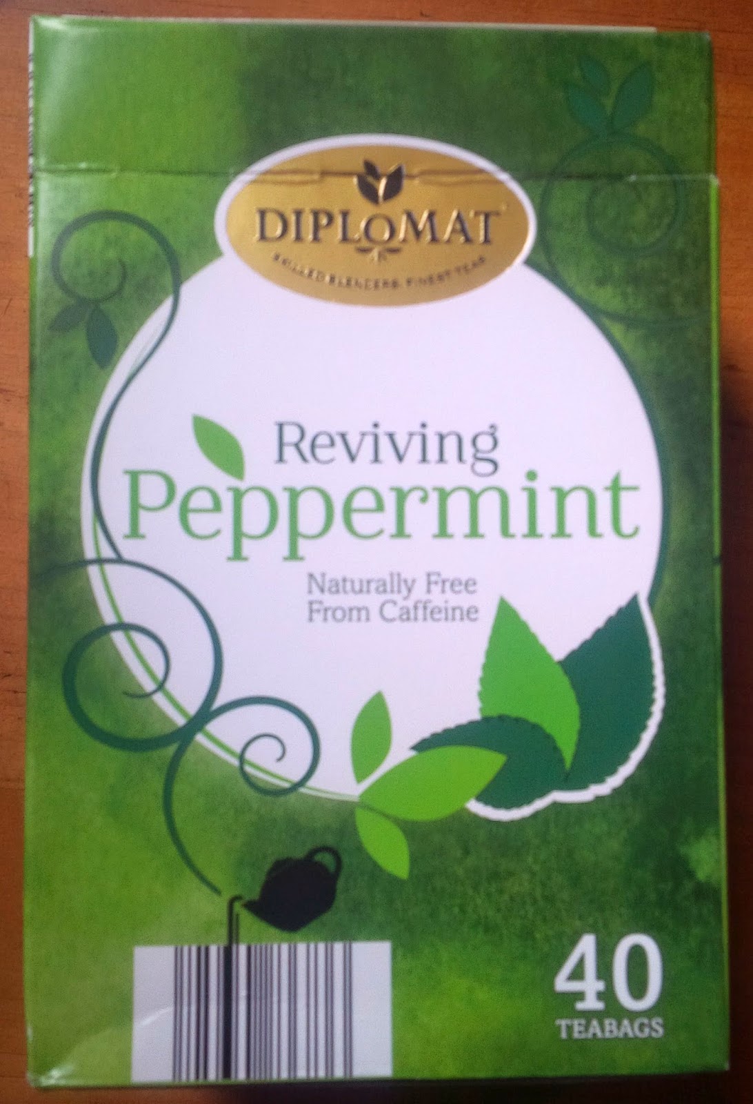 Smell the tea and coffee Aldi Diplomat Reviving Peppermint
