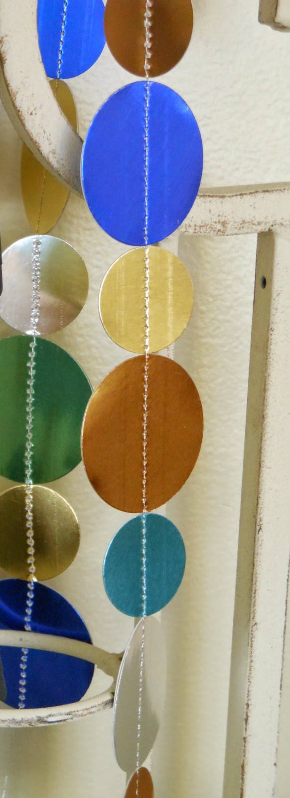 metallic circle garland