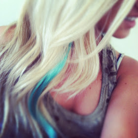 Favorite Color in my Hair. Aqua. Love