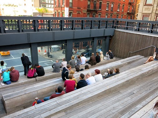 The viewing platform on the High Line, New York