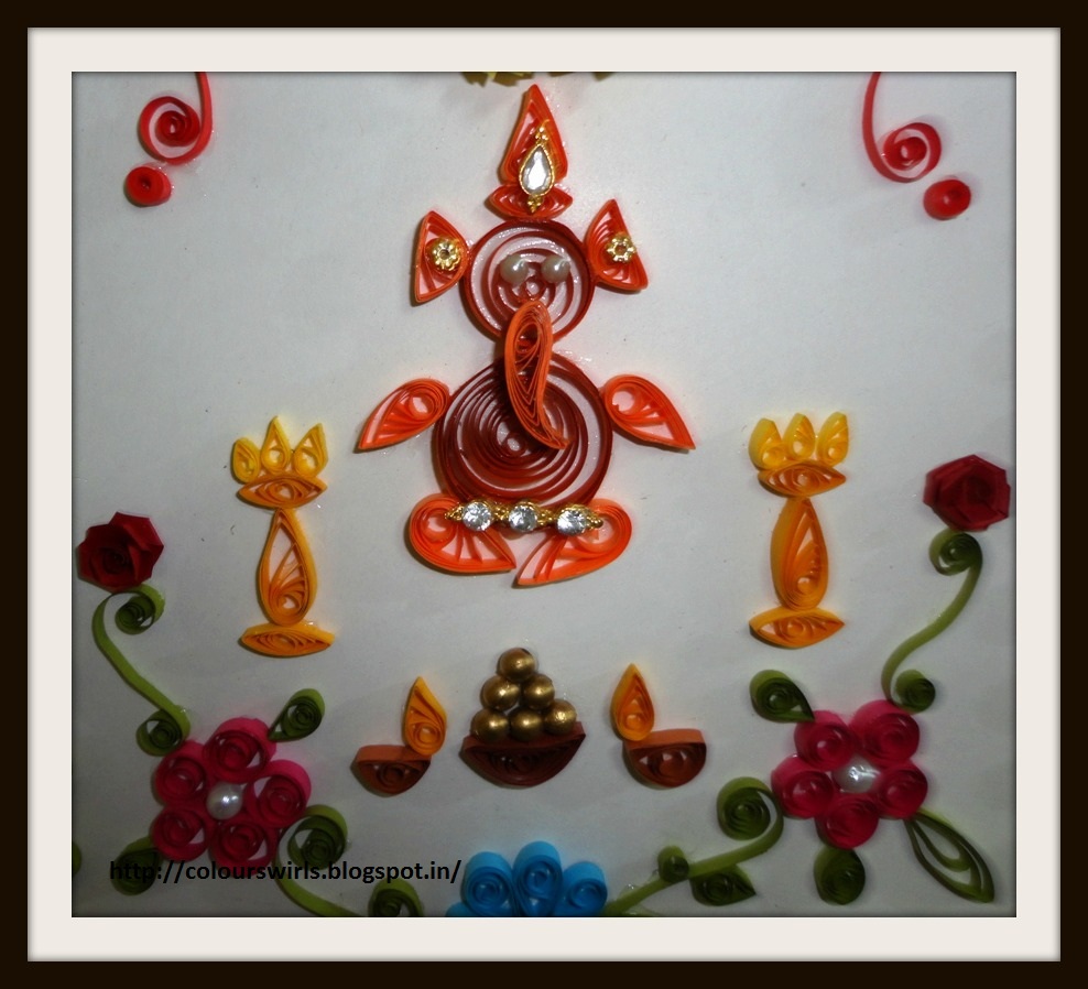 Komala's Creative Crafts Quilled Wall Decor