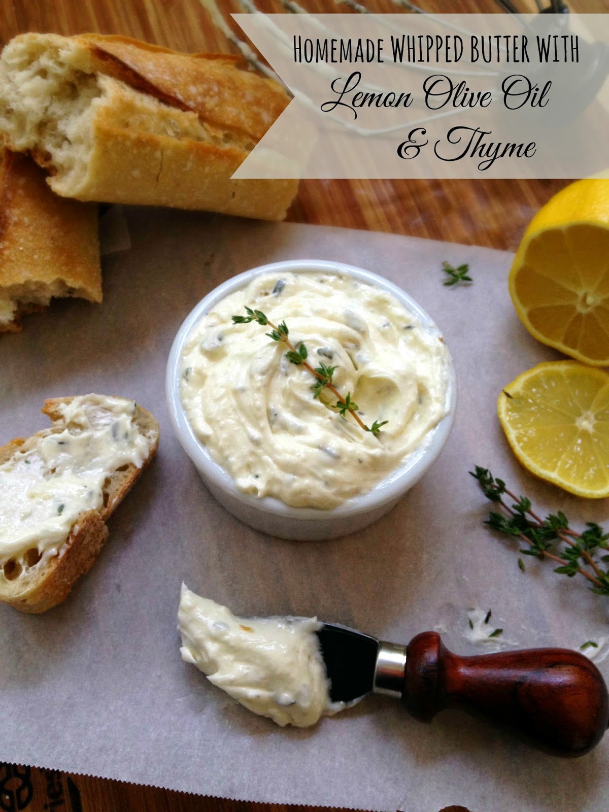 http://2.bp.blogspot.com/-Tv-I32b2aDc/U3FEDDgy7BI/AAAAAAAAaP8/EVGmgfLJW8I/s1600/homemade+gourmet+butter+with+lemon+olive+oil+and+thyme+easy+recipe-003.JPG