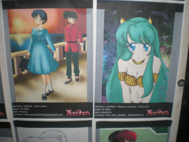 Muestra de dibujos Rumiko world por keiten studio