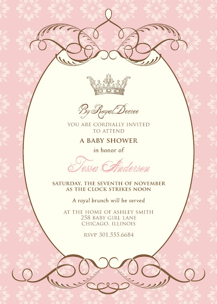 By Royal Decree Baby Shower Invitation