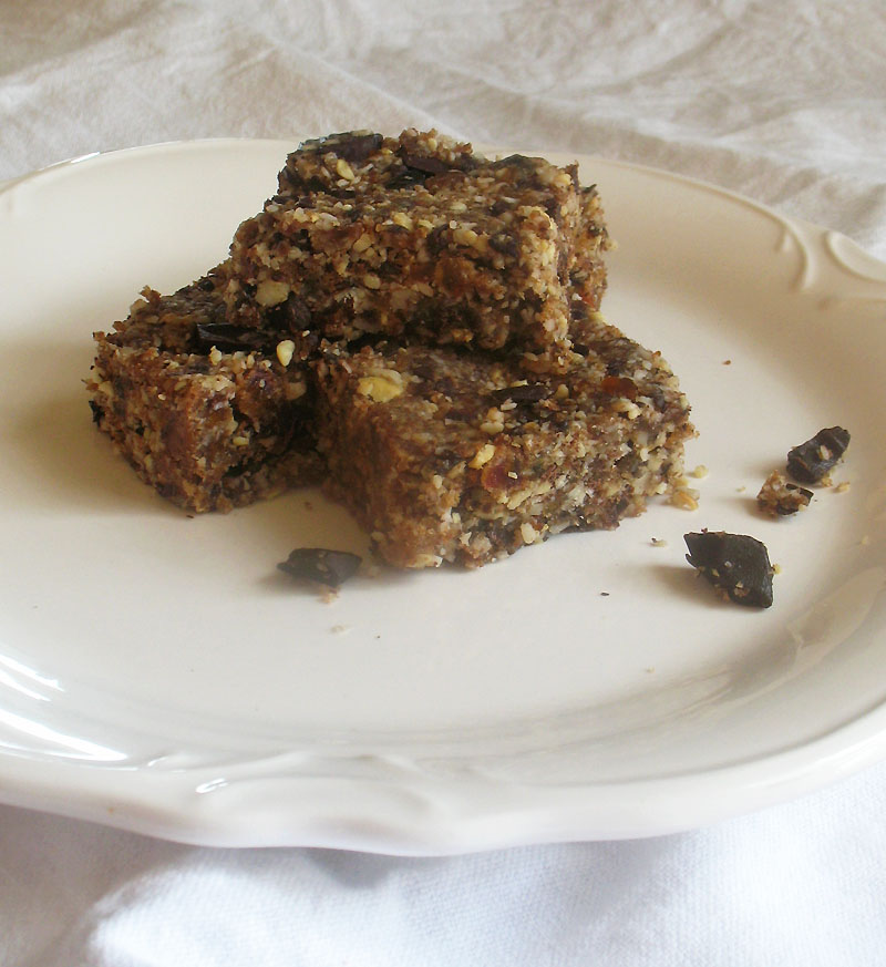 Nut Bars with Dark Chocolate Chunks Lisa's Kitchen Vegetarian