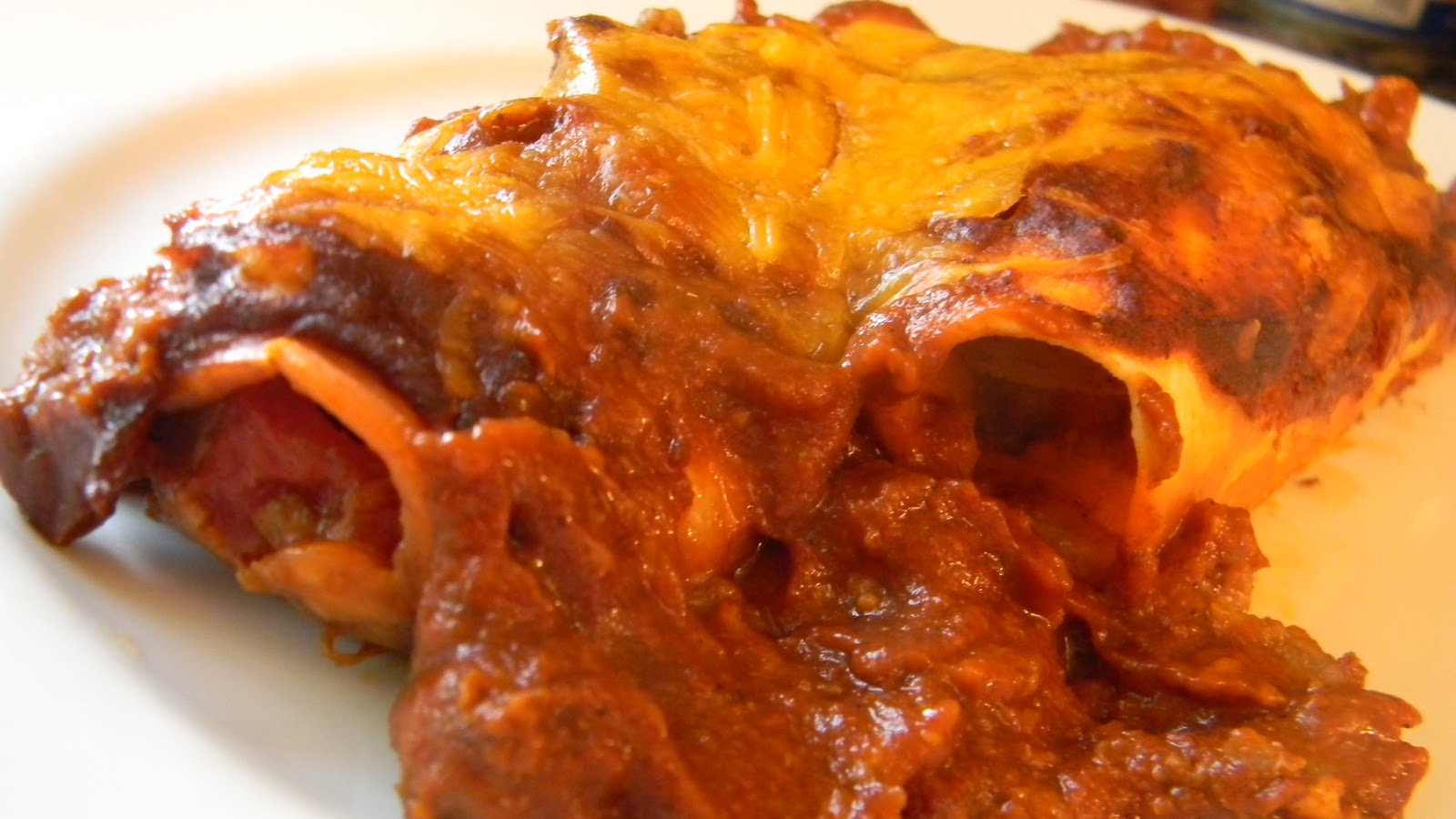 Yellow Rose Cafe Tejas Beef Enchiladas with Red Gravy