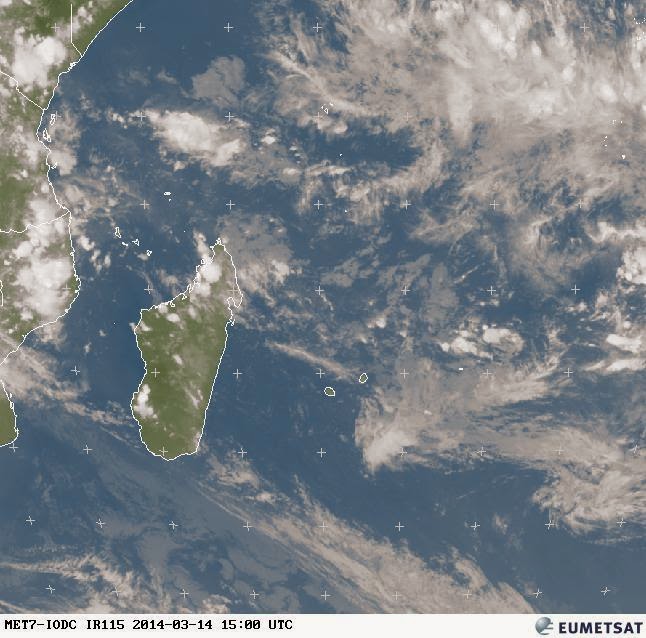 Image satellite météo Réunion