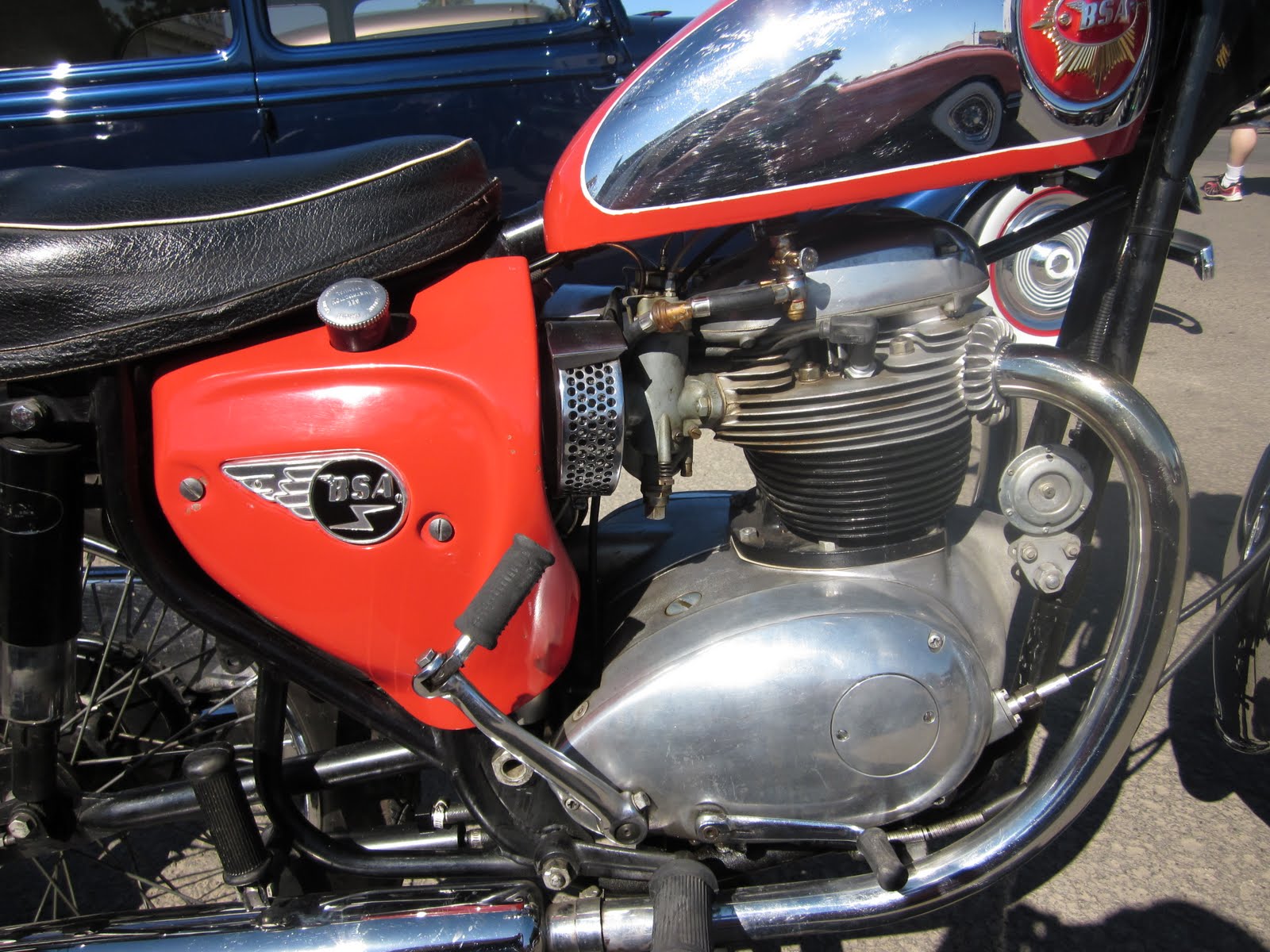 OldMotoDude 1965 BSA Lightning Rocket Bickleton Wa, Car Show
