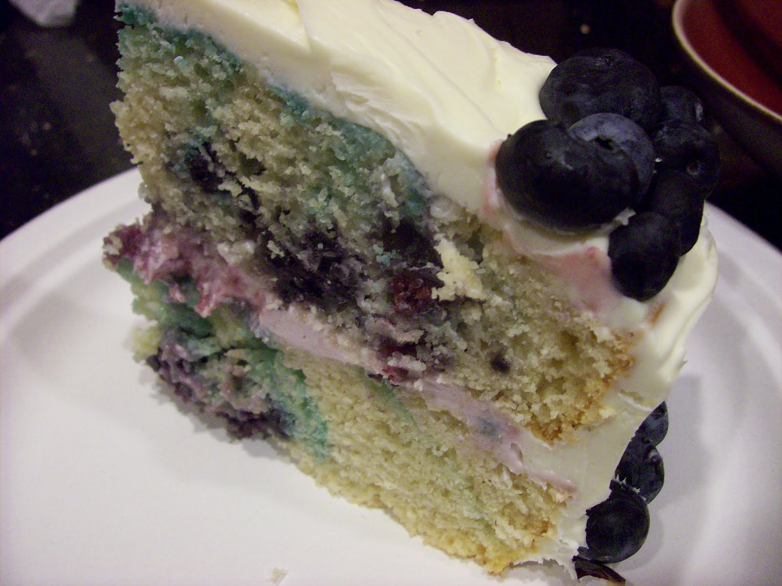 Veg Weds Veg blueberry birthday cake