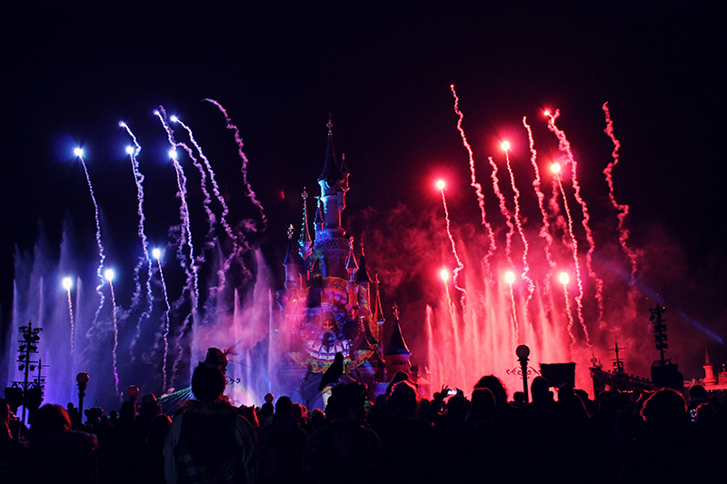 Chateau Disney feux d'artifice