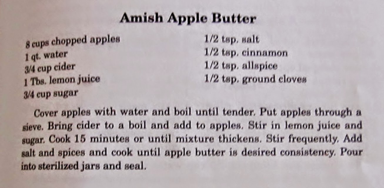 Home Cookin recipes Amish Apple Butter