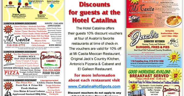 Catalina discounts coupons