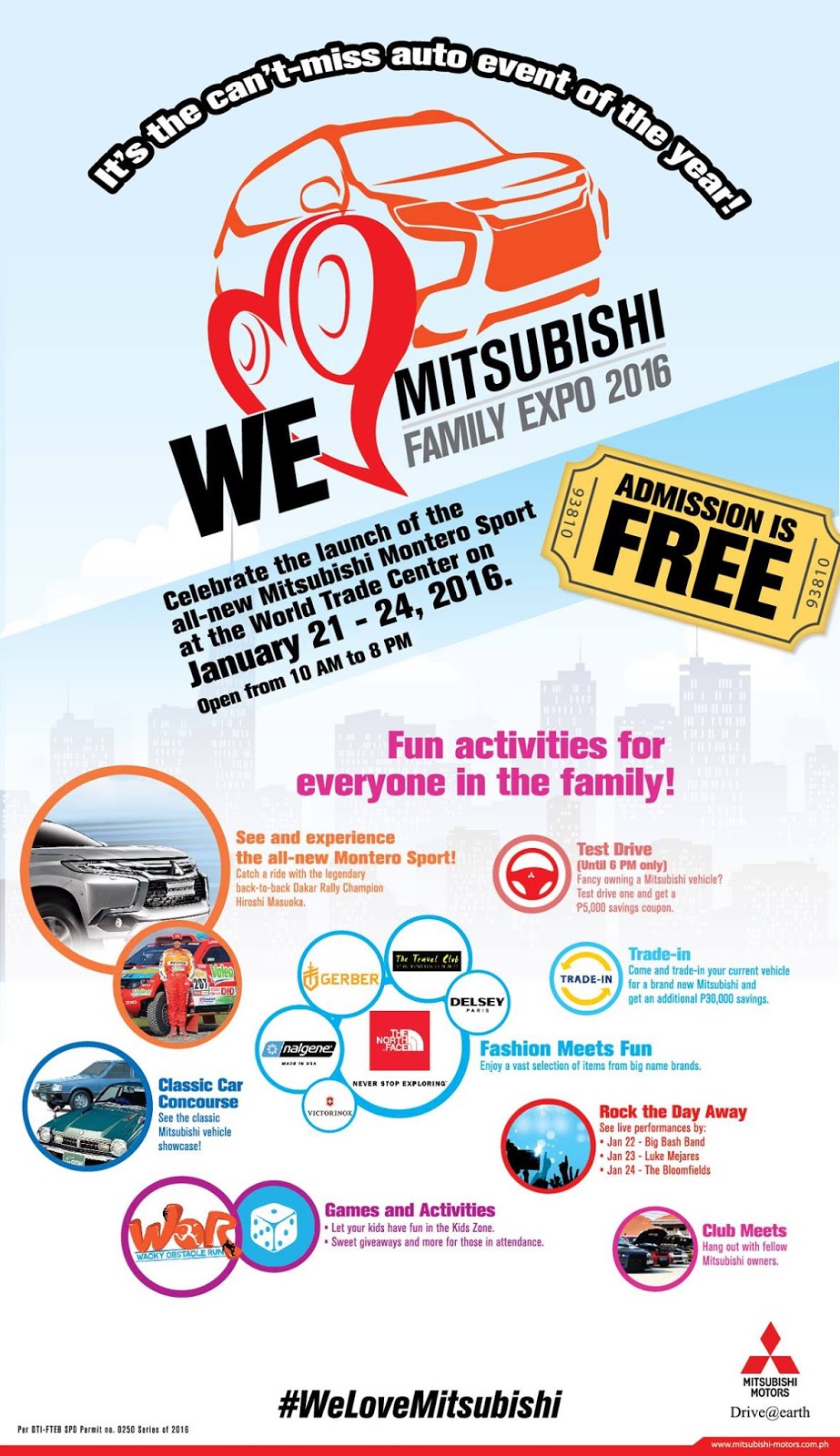We Love Mitsubishi Family Expo opens on January 21 We Love Mitsubishi Family Expo