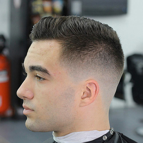 men s haircut with shaved temples blog2