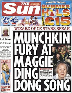 Munchkin fury at Maggie Ding Dong song