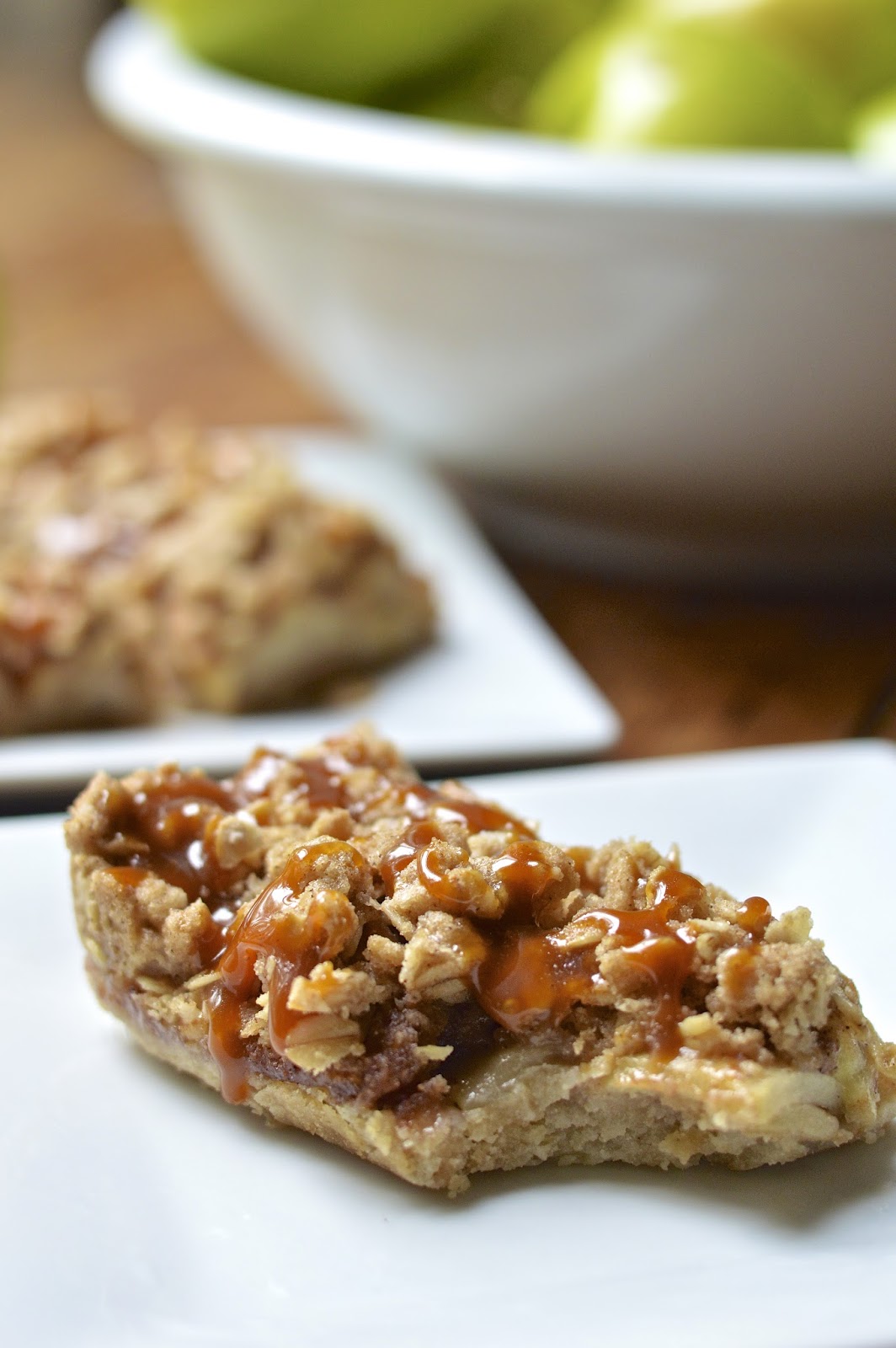 Gluten Free Salted Caramel Apple Pie Bars Virtually Homemade Gluten