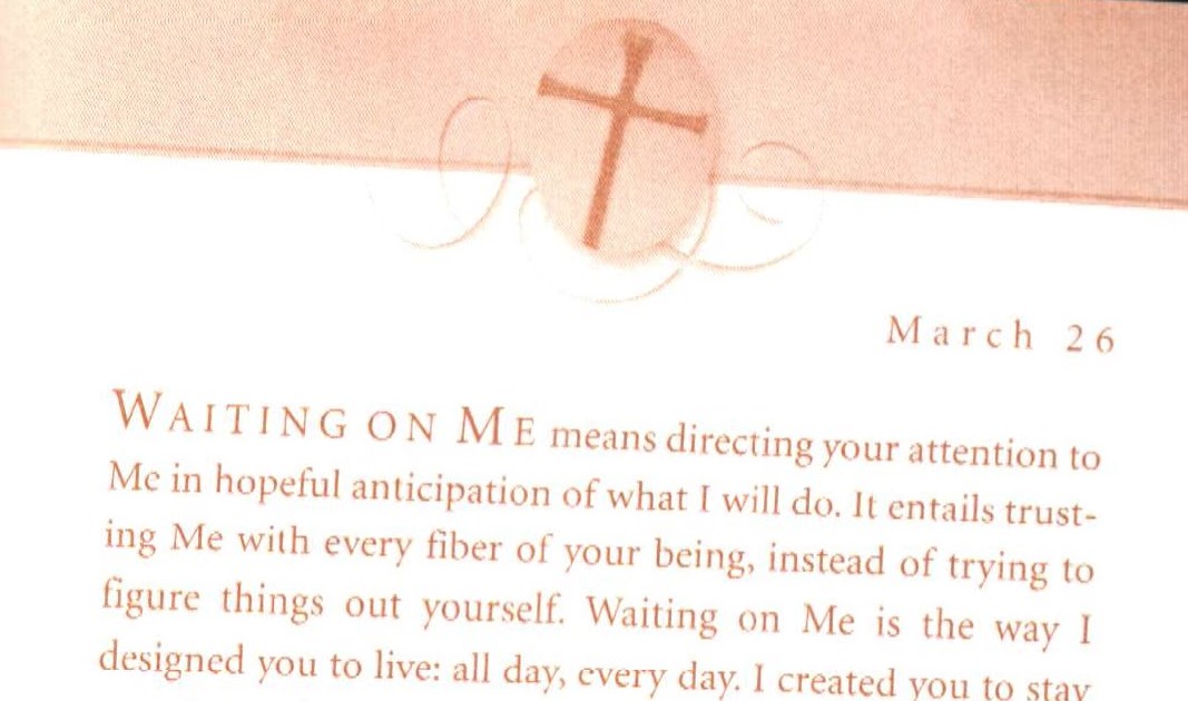 The Present Jesus Calling March 25