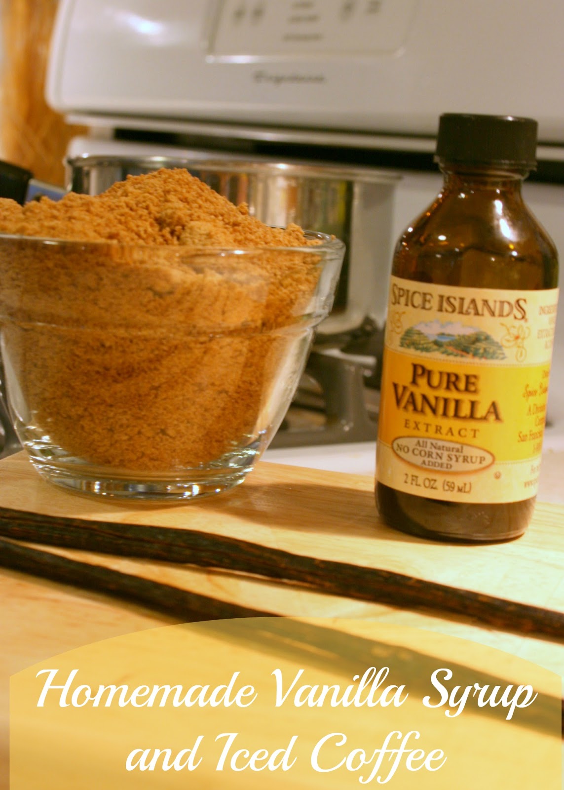 Iced Coffee and Vanilla Syrup