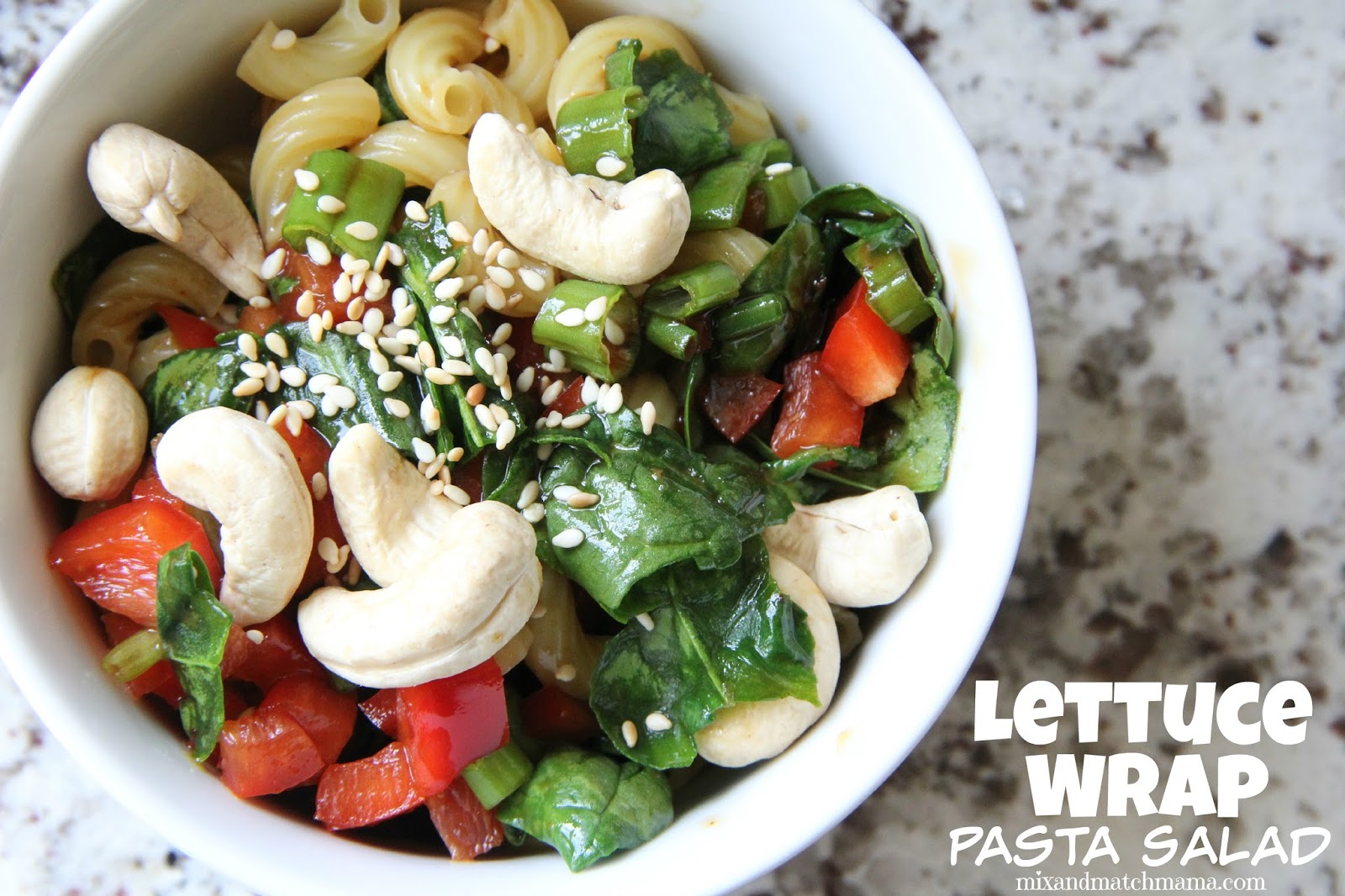 Lettuce Wrap Pasta Salad Recipe Mix and Match Mama