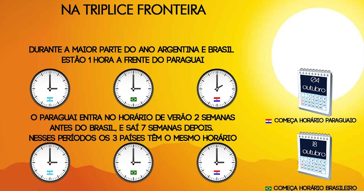 empresariALL Veja como fica o horário de verão na fronteira