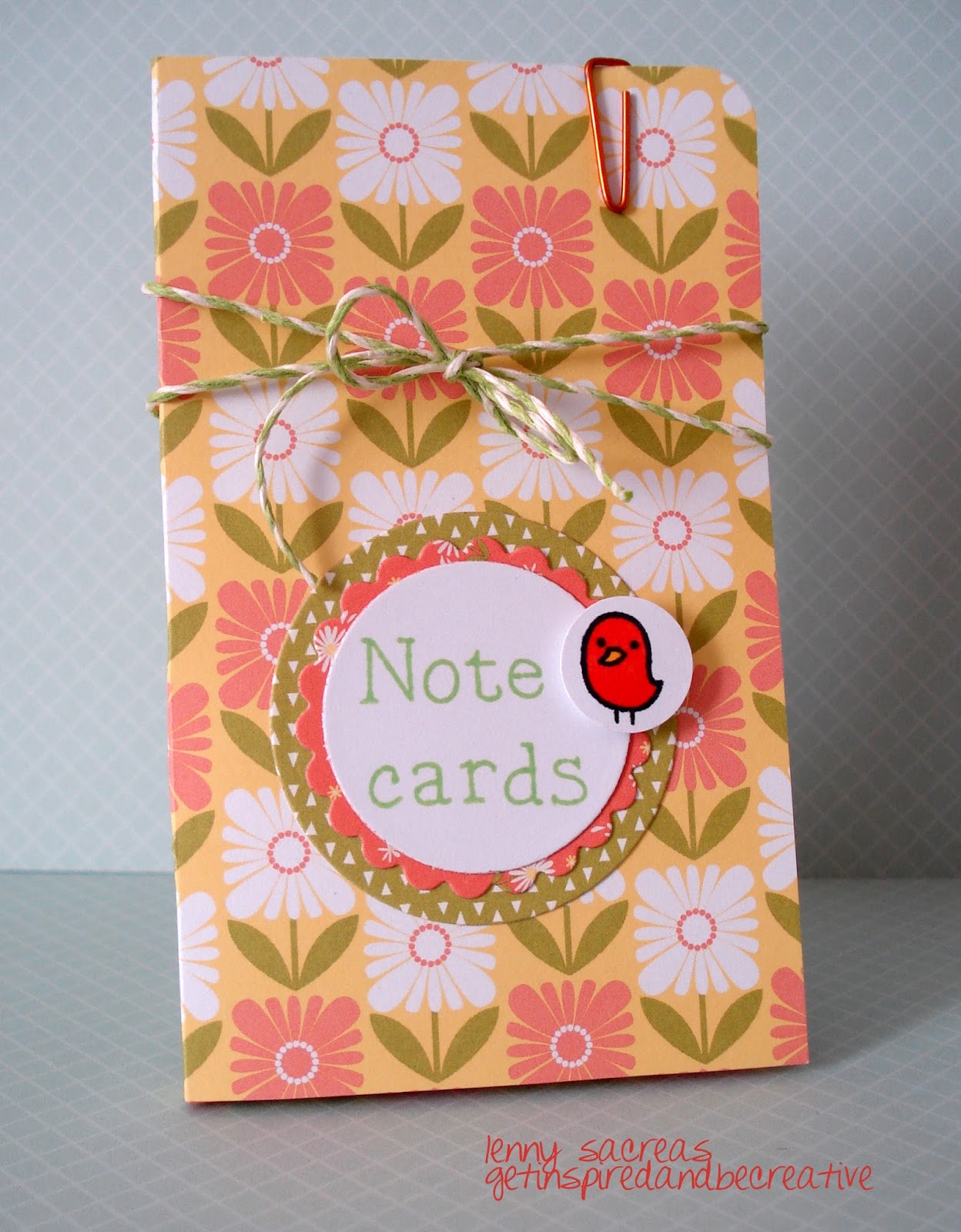 Lawnscaping Challenge Note cards & matching note card holder!