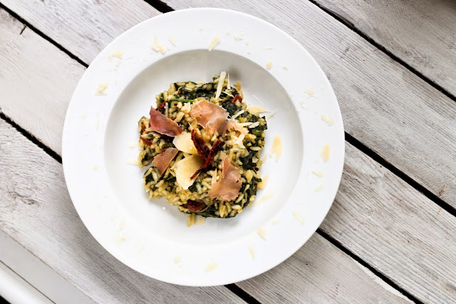 180 Stopni Smaku: Risotto Z Szynką Parmeńską I Szpinakiem