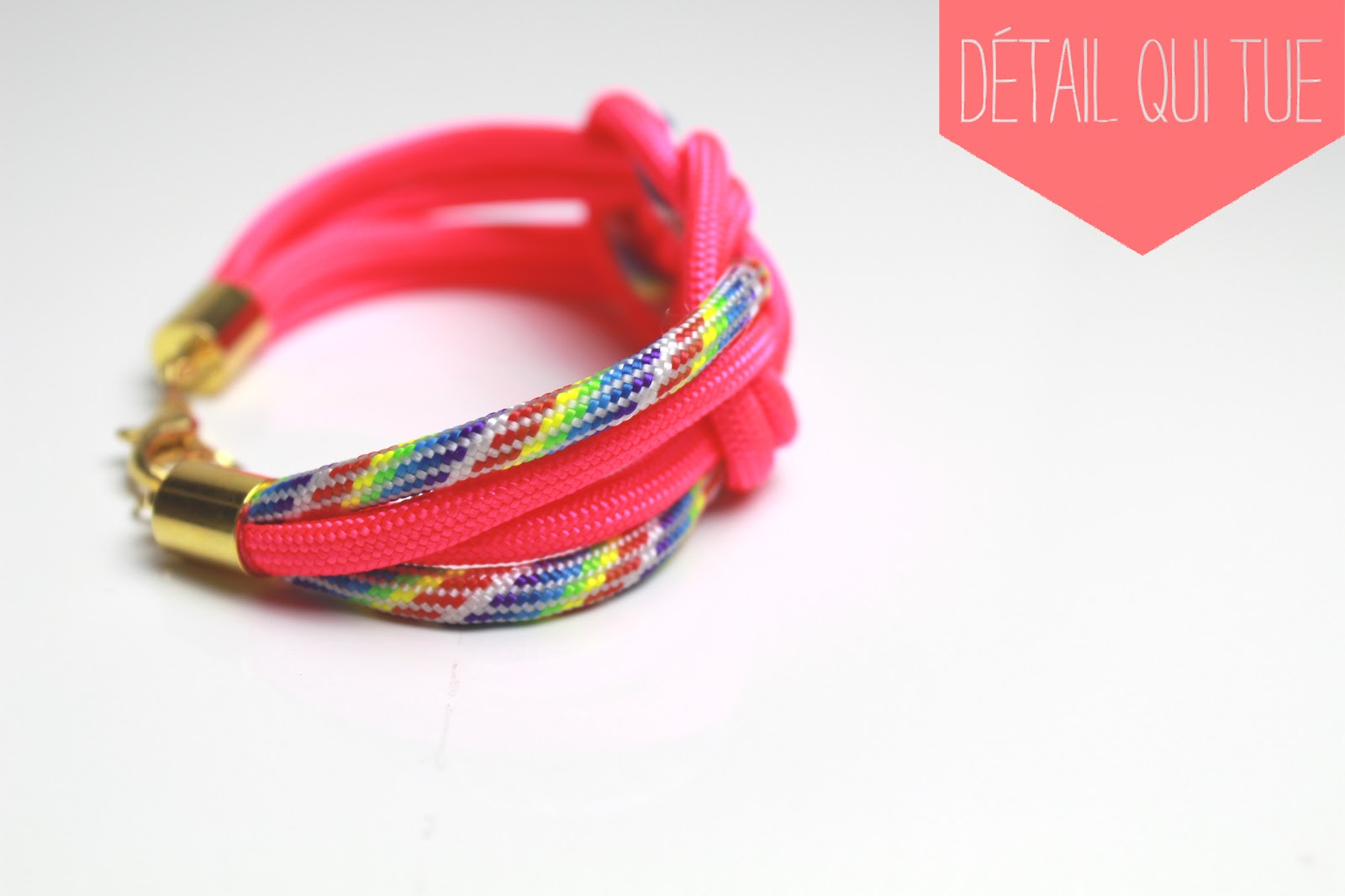 Tutoriel D.I.Y. Neon Rope Bracelet / Bracelet Corde Fluo