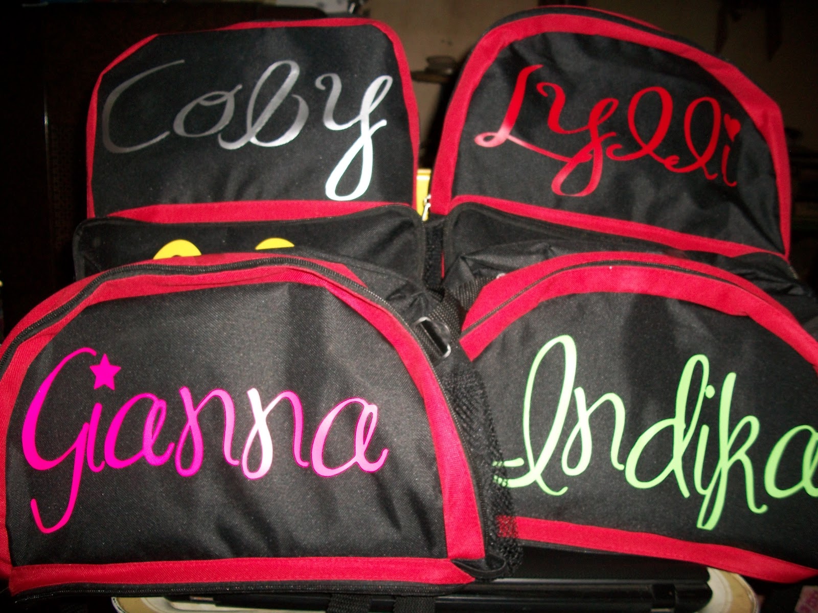 Creative Bling Heat Transfer Vinyl Back Packs