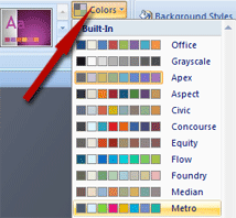 Mendesain background Powerpoint 2007