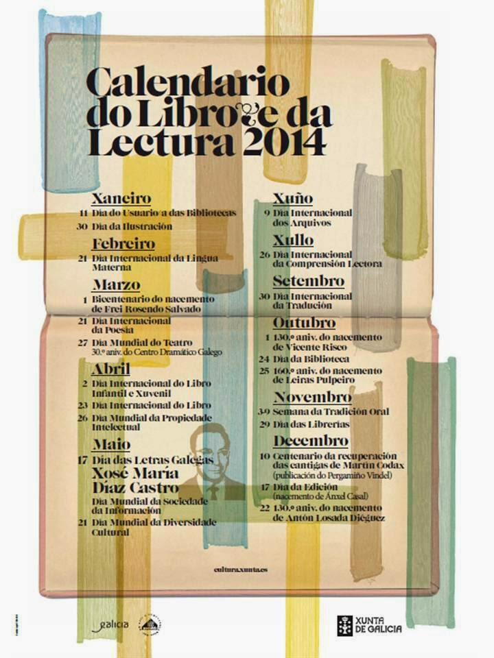 CALENDARIO DO LIBRO E DA LECTURA 2014