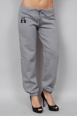 high heels and sweatpants