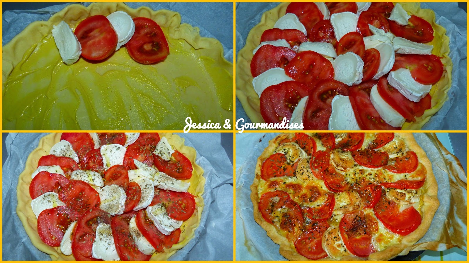 Jessica Gourmandises Tarte A La Tomate Au Chevre Et A La