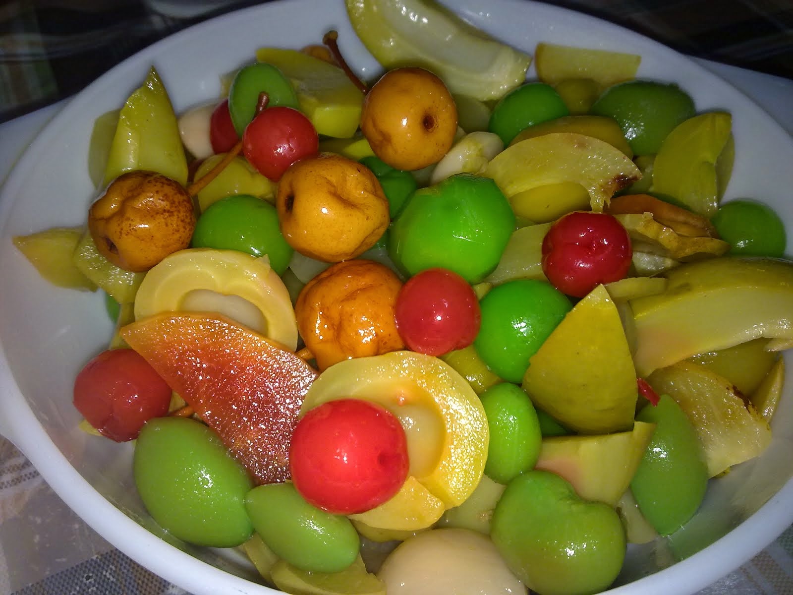 Mixed Pickled Fruit Chutney (Acar Buah) Recipe
