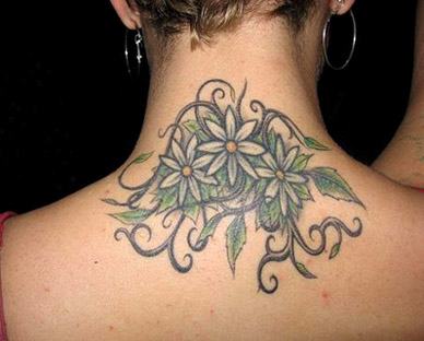 Tattoos For Girls Back Of Neck