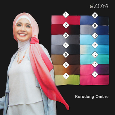 JILBAB SCARF ZOYA OMBRE