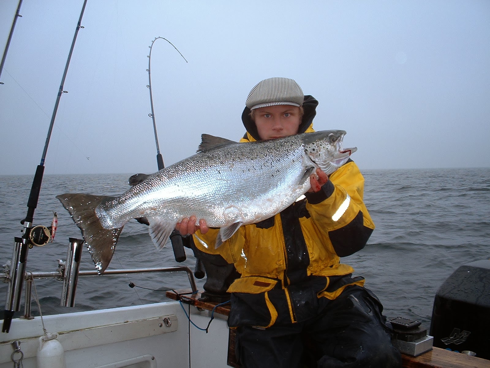 Underbar Vätternlax på 10,2kg. Fångad vid Anudden av Jocke (Team Foxtops)