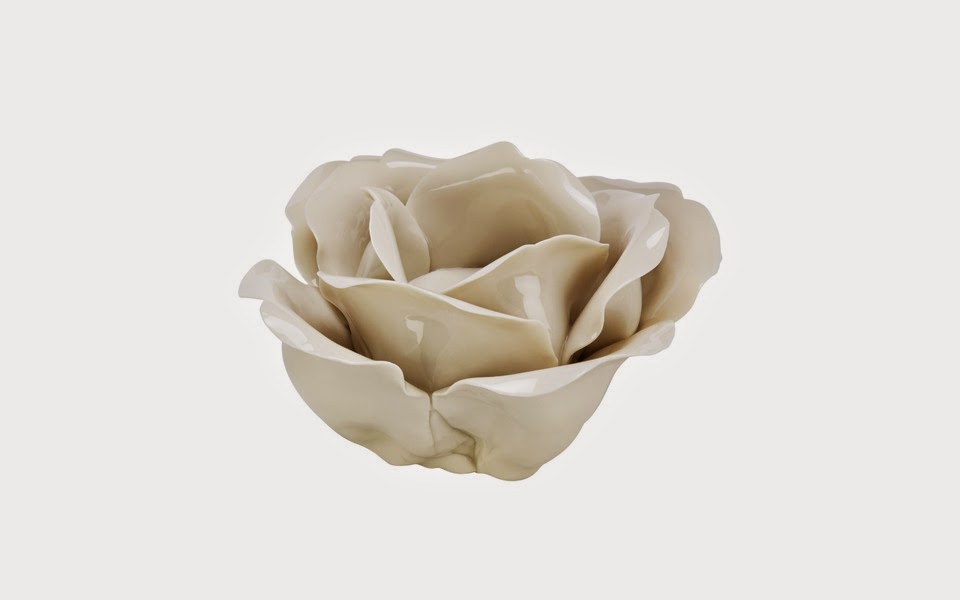 Ceramic Flower Tealight Holder Décoration de la maison