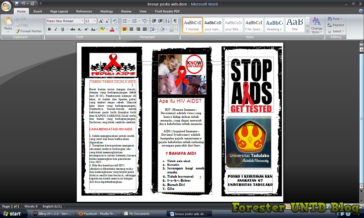 cara membuat brosur dengan Ms.word online ~ FORESTER UNTAD ...