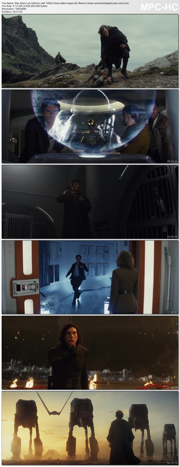 Capturas de la película.