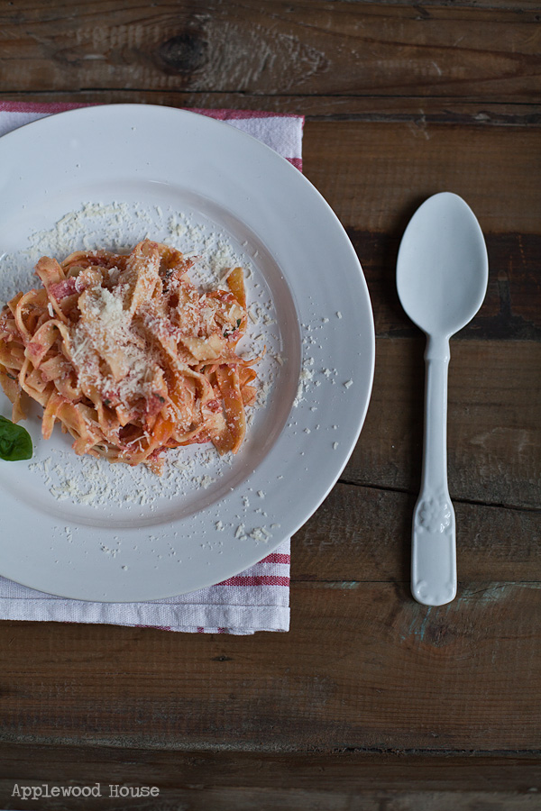 Fettuccine Ricotta Tomate Pasta