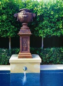 Aves Urn on Spriong Pedestal