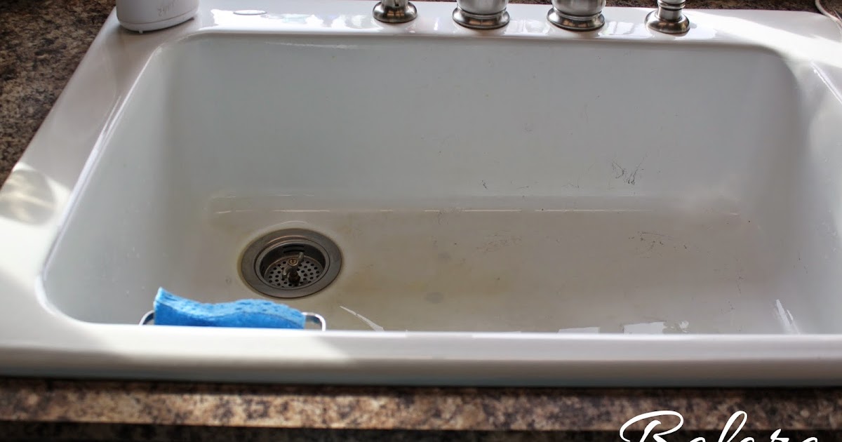 Circle and Stone How to clean a porcelain sink...