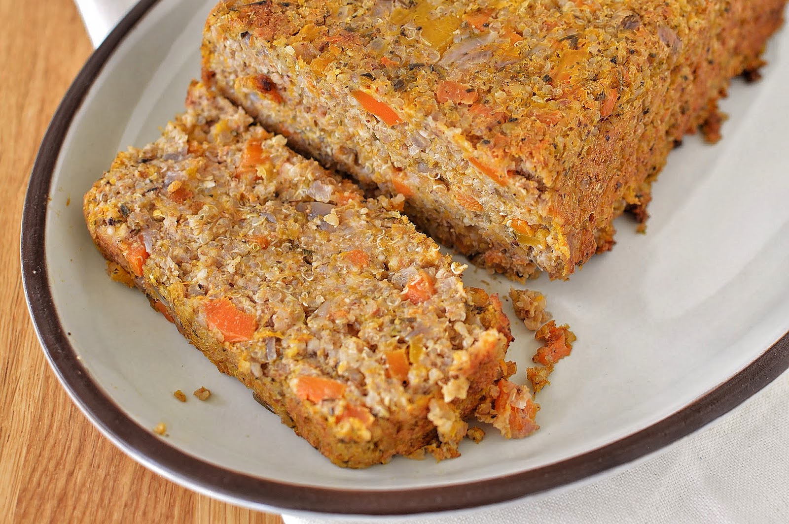 Butternut Squash, Carrot & Quinoa Nut Roast GF Gluten Free SCD and Veggie