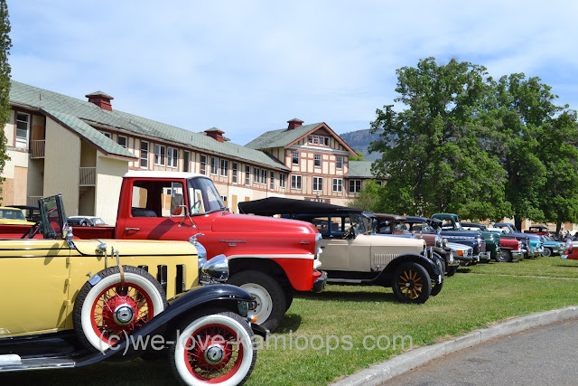 The old Tranquille sanatarium meets the old vintage cars