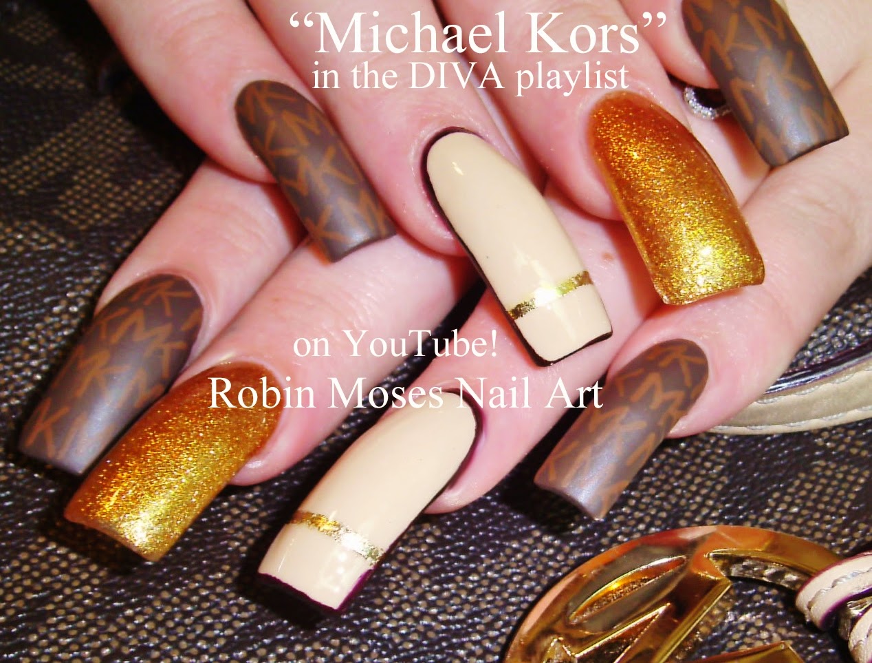 Robin Moses Nail Art "azature nails" "azature champagne" "glitter