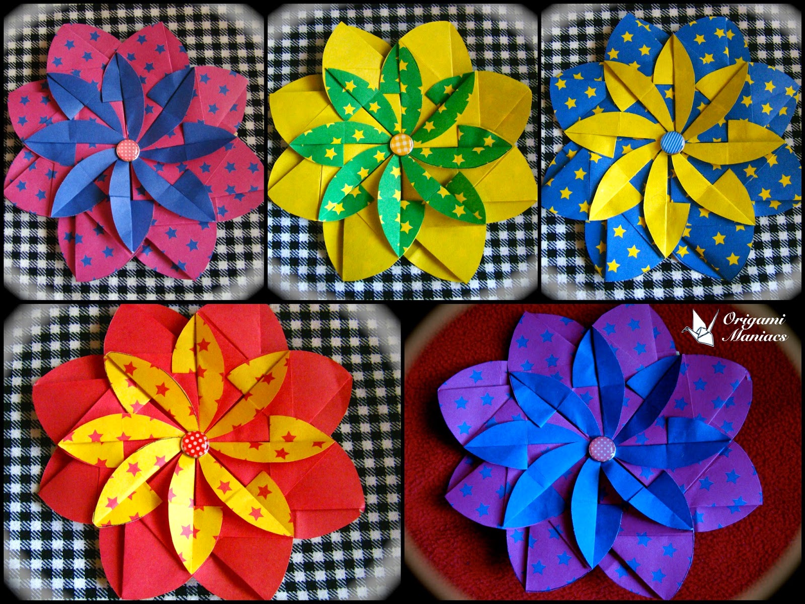 Origami Maniacs Scrapbook Flower 2/ Flor Scrapbook 2